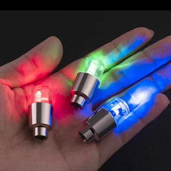 4 Pcs Set Glowing Tyre Valve Cover Red/Blue/Green Changing Color Light Glowing at Night Battery Included