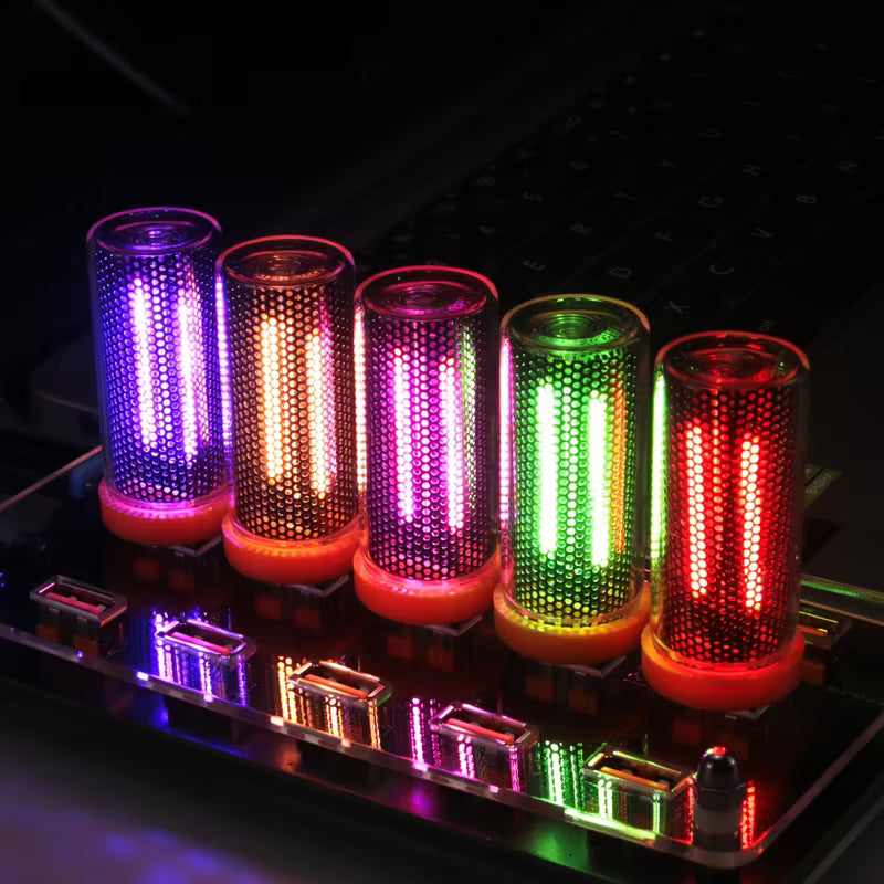 Touch-Sensitive RGB Color-Changing LED Glass Bottle Lamp - Dimmable USB-Powered Night Light 2 Pcs Set