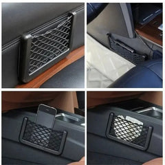 4 PCS SET MODERN CAR ORGANIZER NET WITH PHONE HOLDER POCKET SIDE NET FOR CAR ORGANIZATION