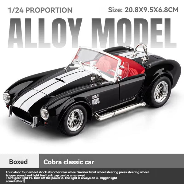 Shelby Cobra Metal Diecast Car 1:24 (21x8 cm)