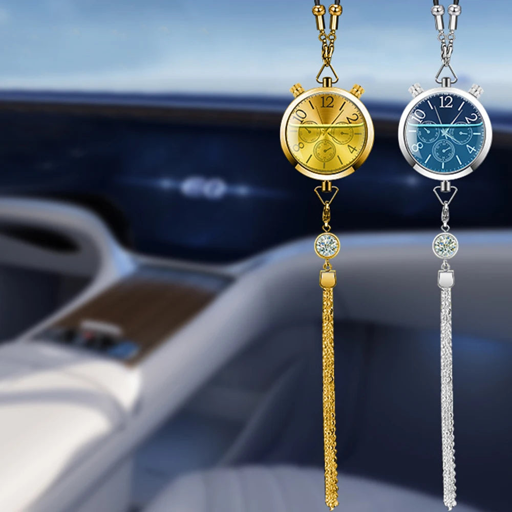 Clock Pendant Hanging Stones Engraved Air Frshener