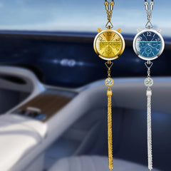 Clock Pendant Hanging Stones Engraved Air Frshener