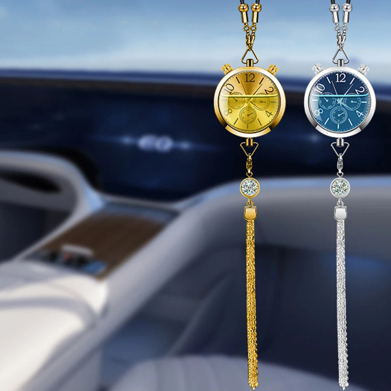 Clock Pendant Hanging Stones Engraved Air Frshener
