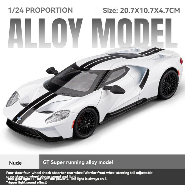 Ford GT Metal Diecast Car 1:24 (21x8 cm)
