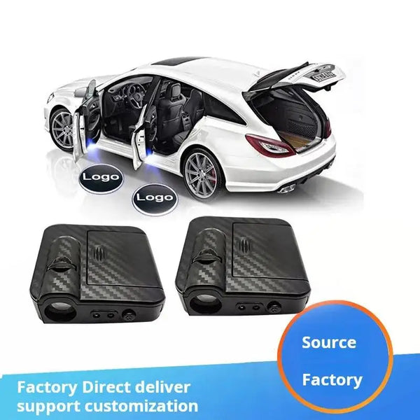 Car Entrance Welcome Door Projector Shadow Wireless Light 2 Pcs Set