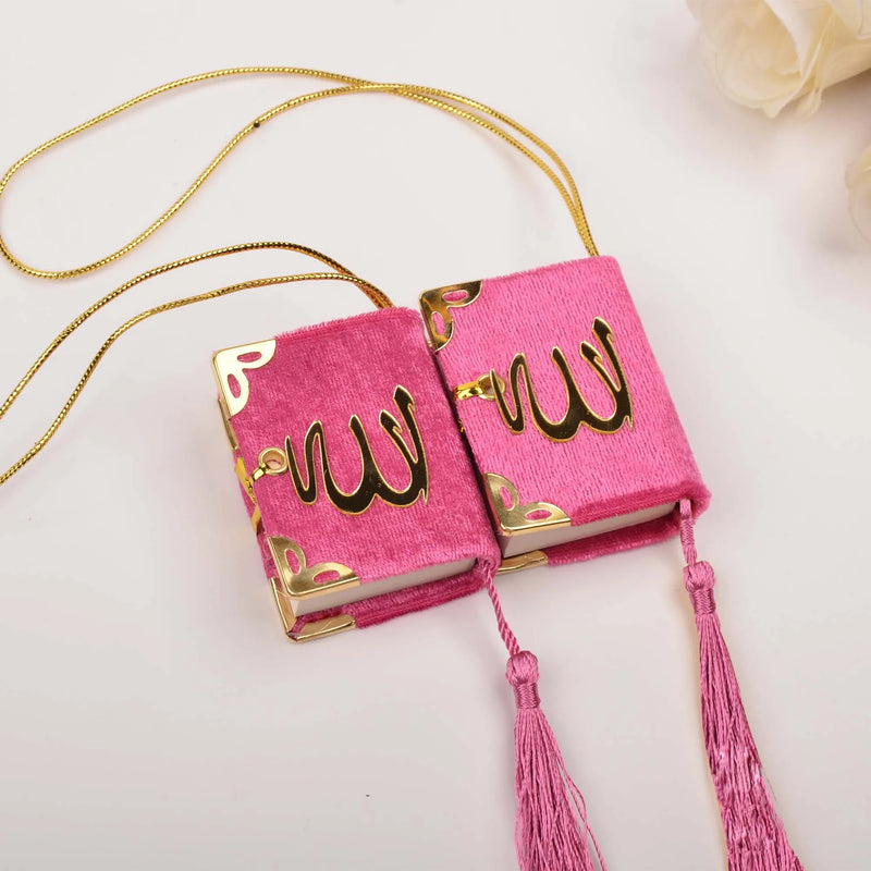 Cappuccino Arabic Mini Quran Book for Muslim Eid Car Hanging Decoration and Ramadan Party Favors