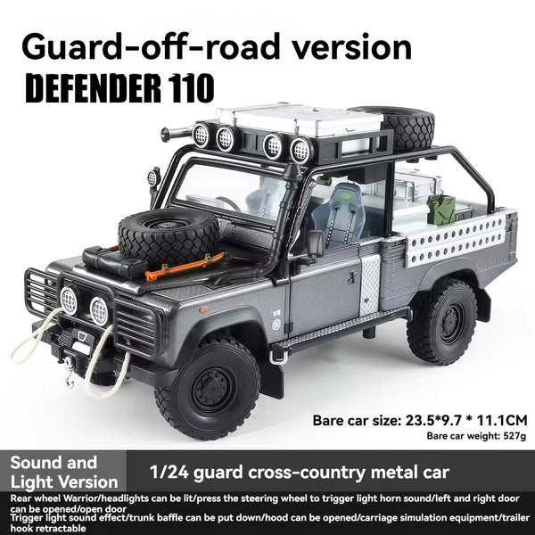 Defender 90 Gulf Metal Diecast Car 1:24 (21x8 cm)