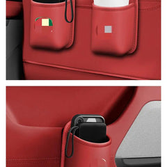 Car Organizer Multifunctional Leather Holder and Storage Box for Car Door & Vent