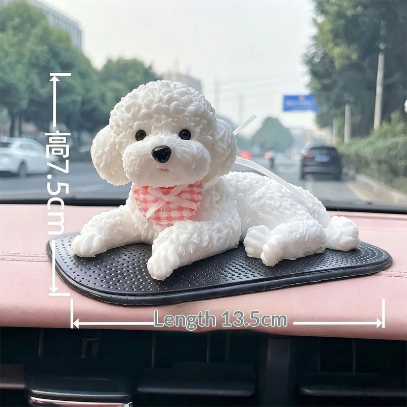 Simulation Teddy Nibbling TPR Material Toy Car Central Control Island Decoration