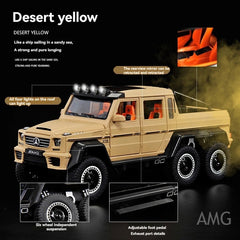 Mercedes G Wagon 6x6 Metal Diecast Car 1:24 (21x8 cm)