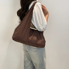 Foldable Tote Shopping Shoulder Bag - Compact & Spacious for Daily Commute, Shopping & Travel