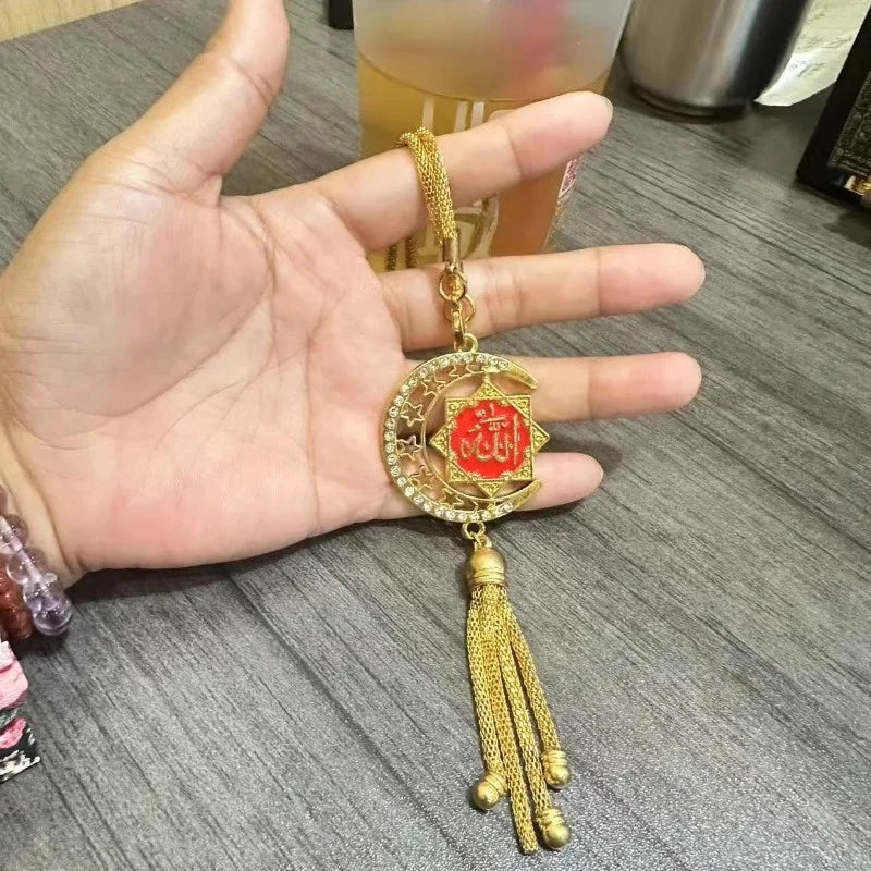 Islamic Car Hanging Ornament Interior Spiritual Gift for Drivers Islamic Art Elegant Accessory