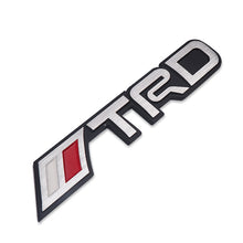 Load image into Gallery viewer, 3D //TRD Metal Sticker Decal SIlver (16x2.5 cm)