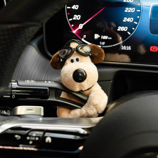 Wiper Turn Signal Lever Shift Knob Decorative Plush Cute Cat Dog Column Shift Decoration Accompany Car Interior Accessories