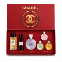 Chanel 6 Pcs Red Perfume Gift Set