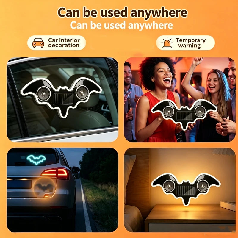 Solar LED Batman Window Ambient Light RGB Wireless Suction Cup Mount