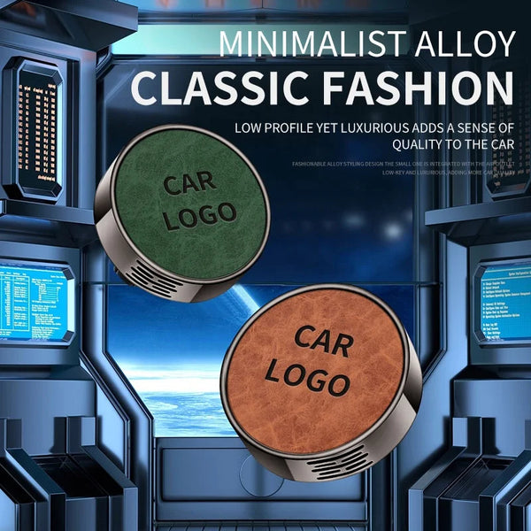 Car Aroma Diffuser Air Outlet Ornament Zinc Alloy Leather Material