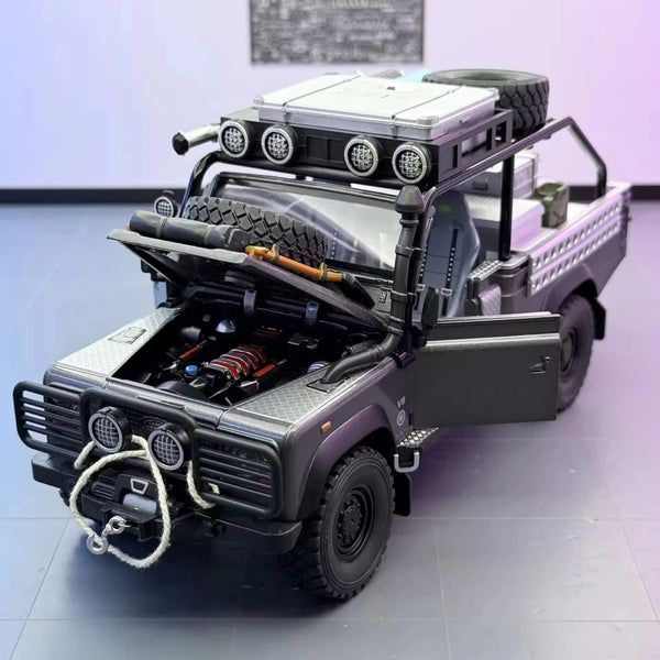 Defender 90 Gulf Metal Diecast Car 1:24 (21x8 cm)