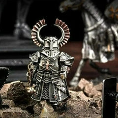 Crusader and Crimson Templar Figurine Statue Magnetic Ornament