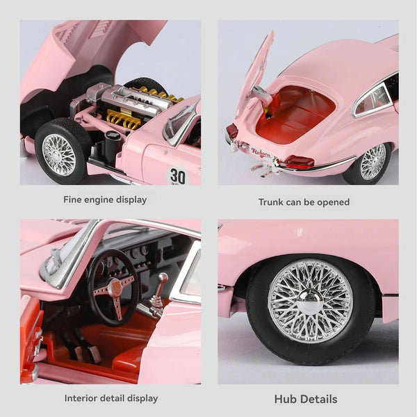 Jaguar E Type Metal Diecast Car 1:24 (21x8 cm)