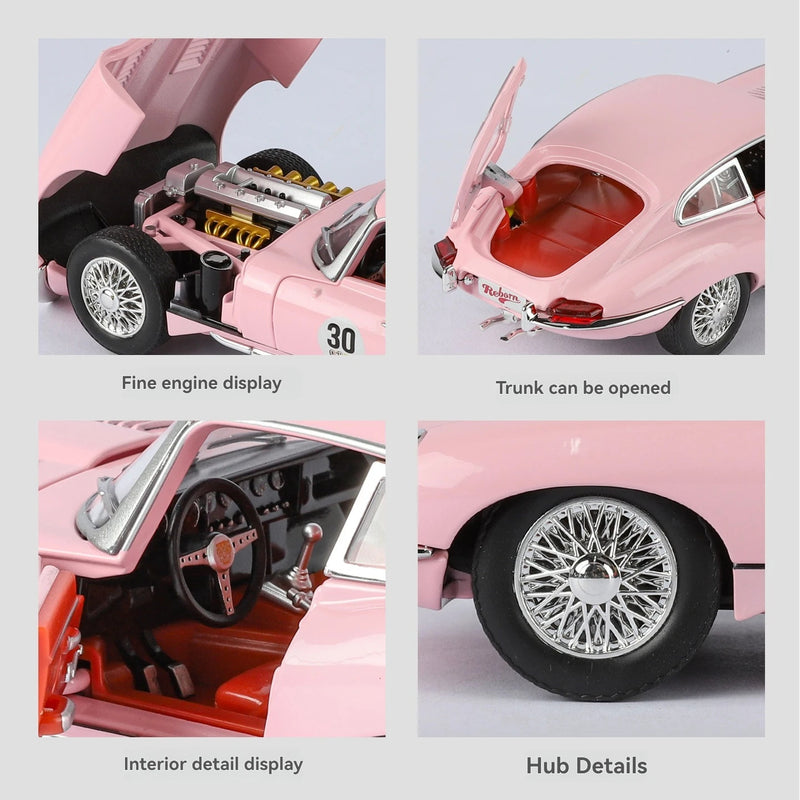Jaguar E Type Metal Diecast Car 1:24 (21x8 cm)