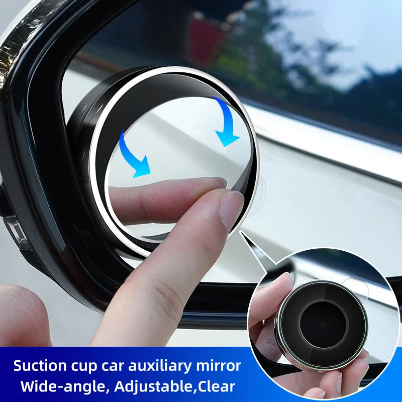 HD Waterproof Blind Spot Bus Truck Car Rear Side View Rearview Reversing Small Round Glass Auxiliary Mirror for Blind Zone