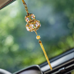 Handcrafted Diamond-Encrusted Metal Car Hoist Pendant Hanging
