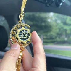 Islamic Car Hanging Ornament Interior Spiritual Gift for Drivers Islamic Art Elegant Accessory