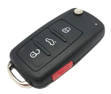 Load image into Gallery viewer, Skoda Old Flip Key Metal Alloy Leather Keycase with Holder &amp; Rope Chain