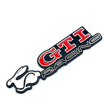 Load image into Gallery viewer, 3D GTI RACING Metal Sticker Decal Red (15.5 x 3.5 cm)