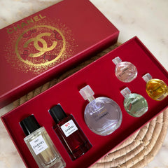 Chanel 6 Pcs Red Perfume Gift Set