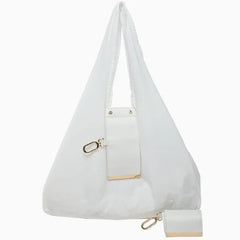 Foldable Tote Shopping Shoulder Bag - Compact & Spacious for Daily Commute, Shopping & Travel