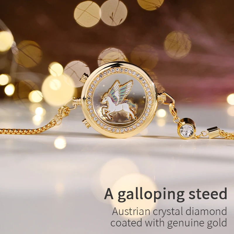Galloping Steed Austrian Crystal Diamond Exclusive Hanging Air Freshener