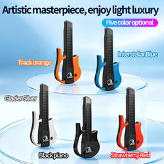 Auto Air Vent Guitar Shape RGB Sound Pickup Light Music Sync LED Ambient Car Interior Lamp
