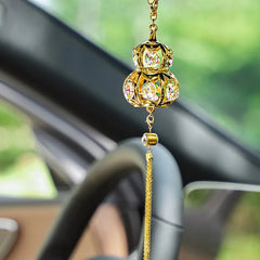 Handcrafted Diamond-Encrusted Metal Car Hoist Pendant Hanging