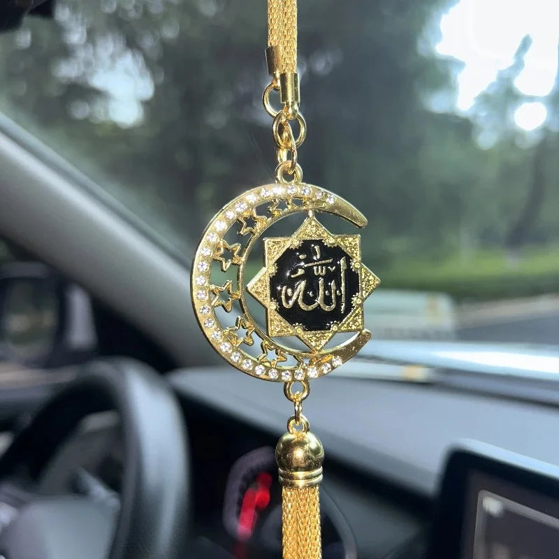 Islamic Car Hanging Ornament Interior Spiritual Gift for Drivers Islamic Art Elegant Accessory