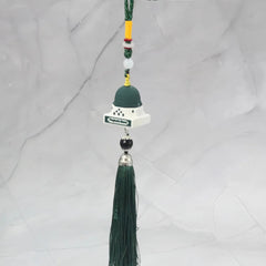 Eid Al-Fitr Resin Ornament Car-Mounted Muslim Kaaba Mosque-Shaped Rearview Mirror Pendant