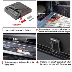 Car Entrance Welcome Door Projector Shadow Wireless Light 2 Pcs Set
