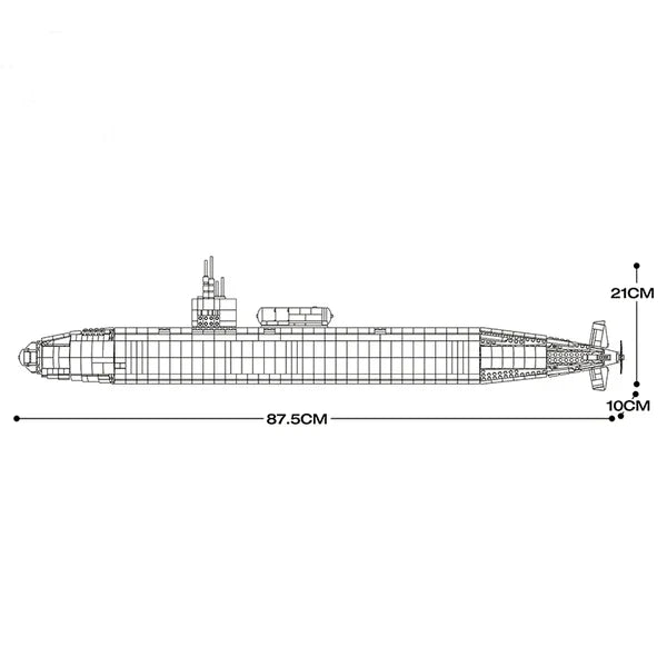 MILITARY LOS ANGELES-CLASS SSN SUBMARINE | 2987PCS