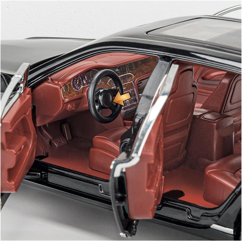 Bentley Mulsane Black Metal Diecast Car 1:24 (20x8 cm)