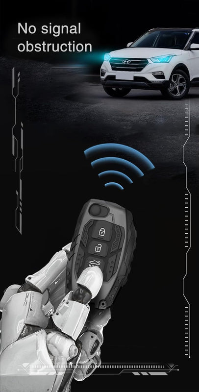 Hyundai Flip Key Creta/i20/Venue/Aura Transformer Exclusive Metal Alloy Keycase 2.0