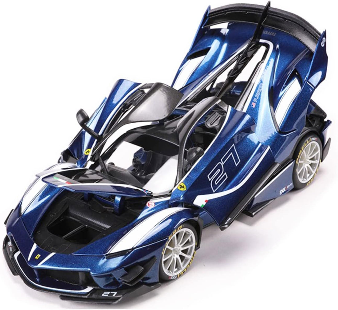 Ferrari FXX-K EVO Blue 1:18 Licensed Bburago Diecast Scale Model