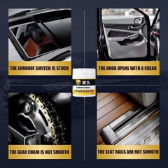 Synthetic Lubricant with Brush, Reduces Friction, Noise, Rust and Corrosion Protection, Heavy Duty Vehicle White Grease, Long Lasting for Cars, Buses, Trucks, 2 Wheelers
