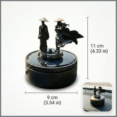 Warrior Solar Powered Rotating Car Perfume | Dashboard Air Freshener Diffuser | Battery-Free & Eco-Friendly