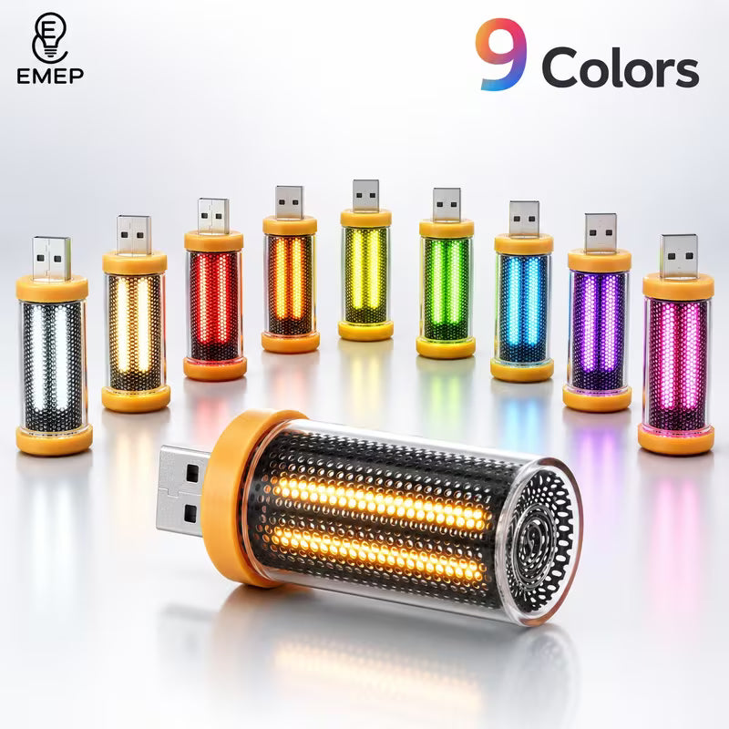 Touch-Sensitive RGB Color-Changing LED Glass Bottle Lamp - Dimmable USB-Powered Night Light 2 Pcs Set