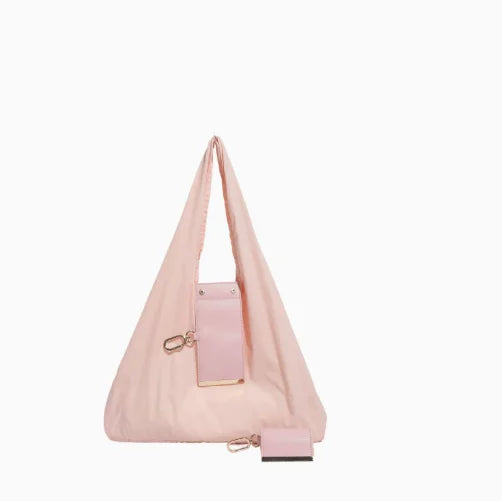 Foldable Tote Shopping Shoulder Bag - Compact & Spacious for Daily Commute, Shopping & Travel