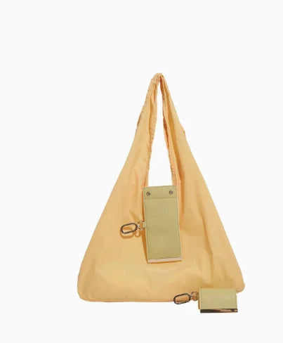 Foldable Tote Shopping Shoulder Bag - Compact & Spacious for Daily Commute, Shopping & Travel