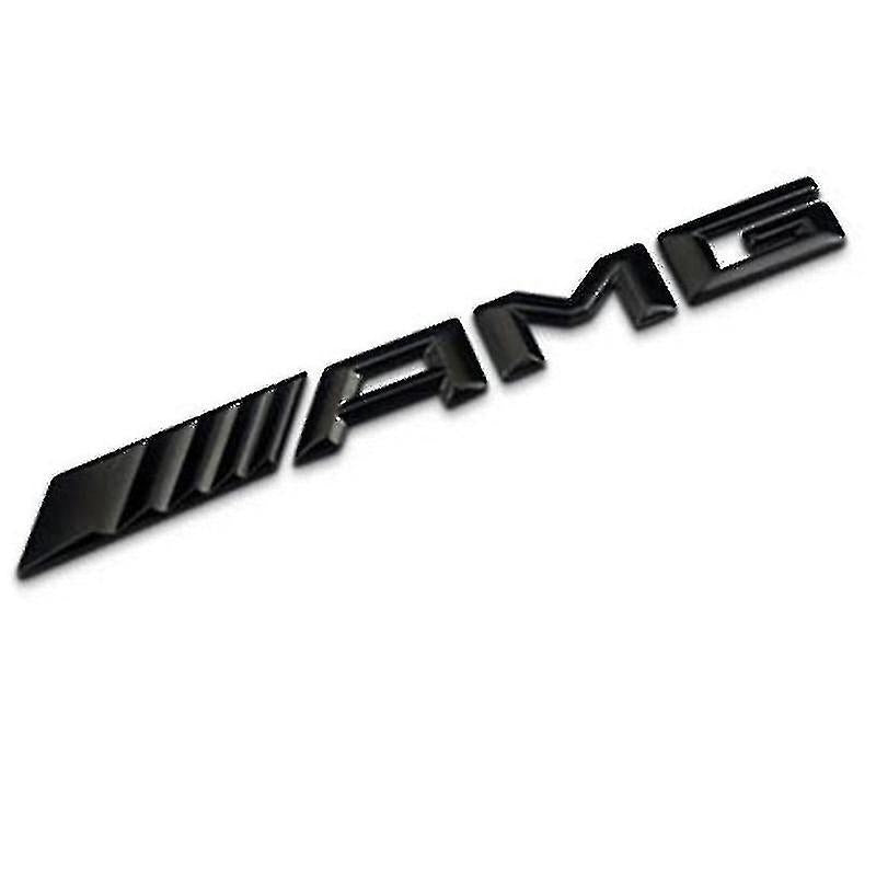 3D AMG Metal Sticker Decal Black (18 x 2 cm)