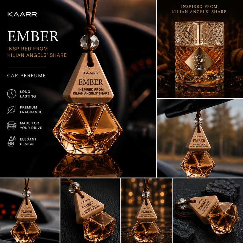 Ember Inspired by Angels' Share Car Hanging Perfume Air Freshener