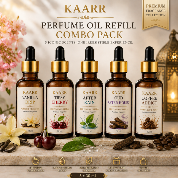5 Pcs Car Perfume Oils Refill Combo Pack - 30 ML Each - 150 ML Total